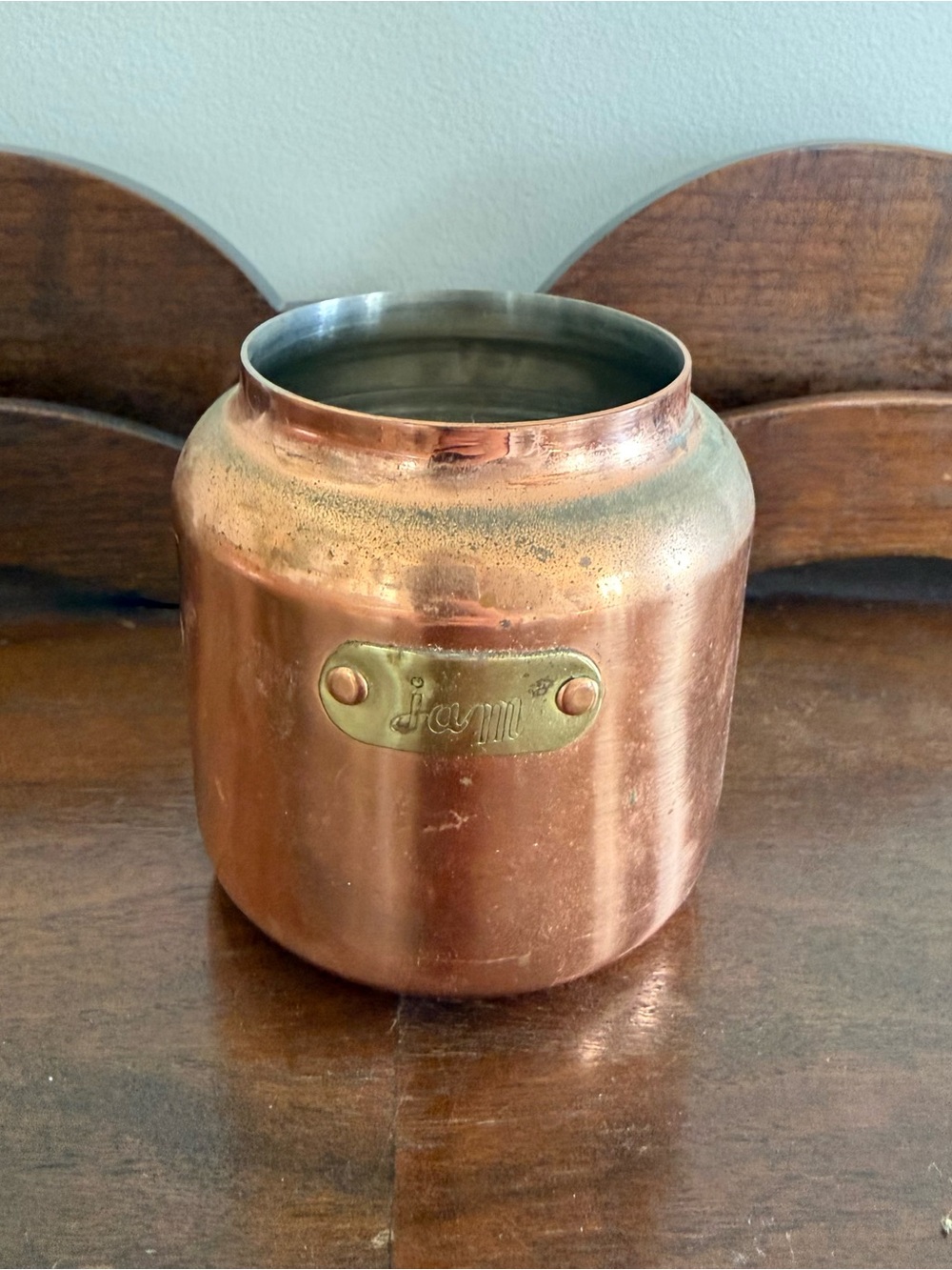 Vintage Copper Jam Pot With Lid Made In Korea